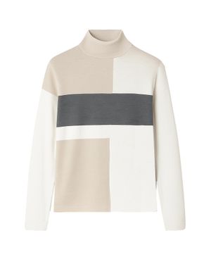 J'Envie/Eli Zurich Colorblock Sweater - White