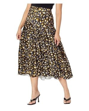 Little Mistress Garnet Skirt Pleated Tiered Ruffle Flared Jdm1647 - Black