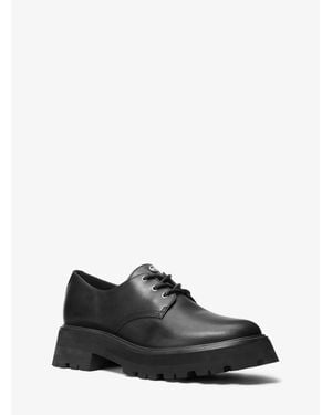 MICHAEL Michael Kors Michael Kors Loden Leather Oxford - Black