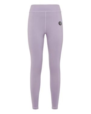 Philipp Plein Push Up High Waisted Leggings Scratch - Purple