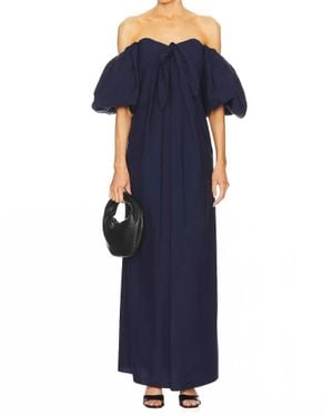 Caroline Constas Reyna Off The Ahoulder Maxi Dress - Blue