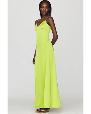 Susana Monaco V-Neck Maxi Dress - Green