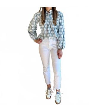 Clara the Label Blouse - Blue