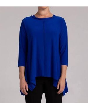 Sympli Flounce Top - Blue