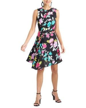 Natori Tangier Printed Silk Georgette Shirtdress - Multicolor