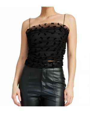En Saison Casey Ruched Top - Black