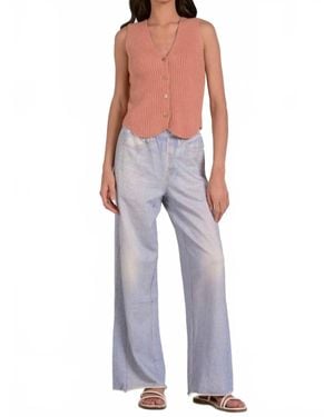 Elan Sleeveless Sweater Vest - Blue