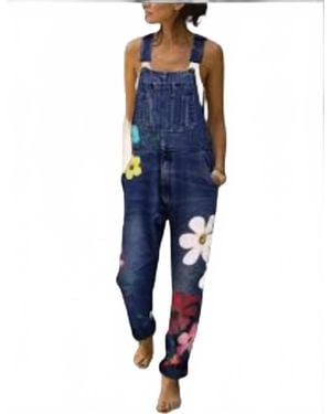 Catalyst Boutique Casual Denim Overall Jumpsuit - Blue