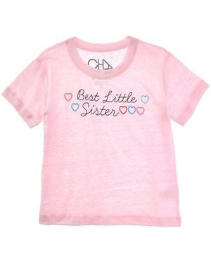 Chaser Brand Linen-Blend Jersey Crewneck T-Shirt - Pink