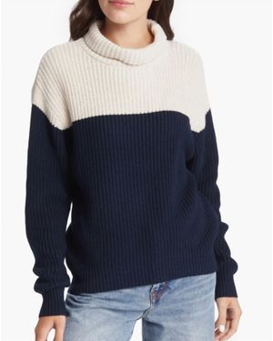 French Connection Mozart Turtleneck Sweater - Blue