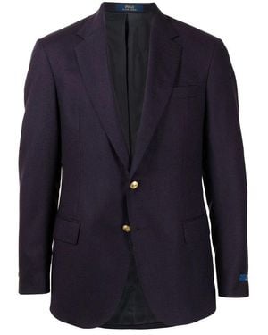 Polo Ralph Lauren Polo Wool Doeskin Blazer - Blue