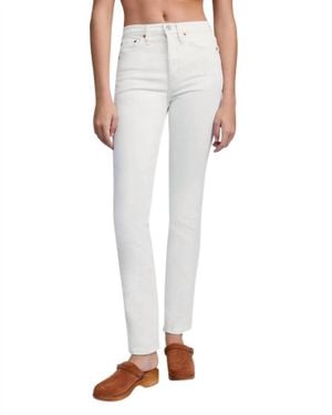 RE/DONE 80S Slim Straight Leg Jeans - White