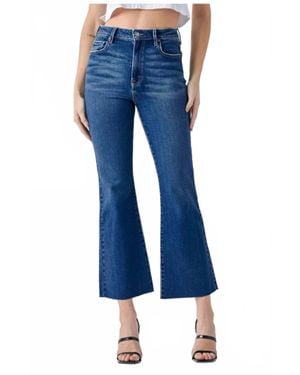 Hidden Jeans Jacklyn High Rise Cropped Clean Flare Jean - Blue