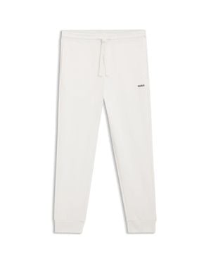 HUGO Contrast-Logo Tracksuit Bottoms - White