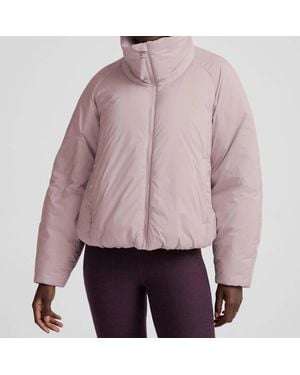 Beyond Yoga Warm Up Puffer Jacket - Purple