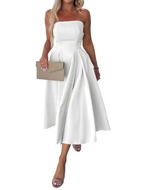 Vincent Midi Dress - White