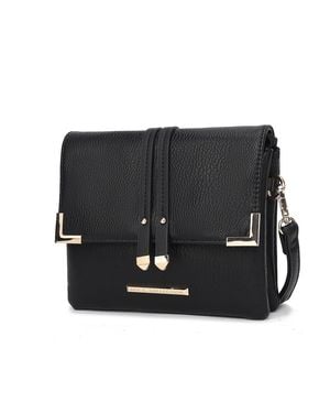 MKF Valeska Crossbody Handbag Purse Multi Compartments By Mia K - Black