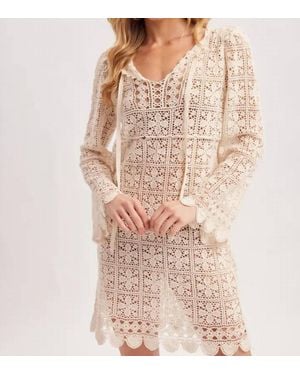 Bluivy Seaside Crochet Coverup Dress - Multicolor