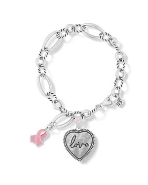 Brighton Pop 22 Love Cancer Bracelet - White