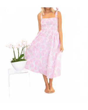 Erica Wilson Endless Summer Dorothy Midi Dress - Pink