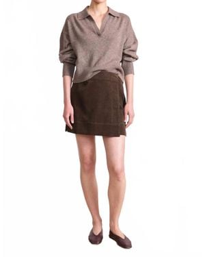 Apiece Apart Mini Skirt - Brown