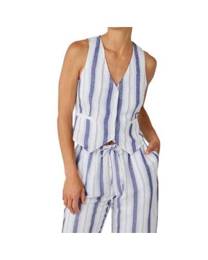 Bella Dahl Cinch Back Vest - Blue