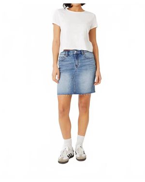 Level 99 Miley Denim Mini Skirt - Blue