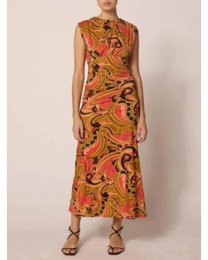 Cleobella Donna Ankle Dress - Orange