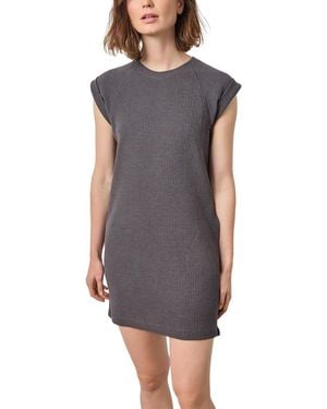 Lilla P Saddle Sleeve Shift Dress - Gray