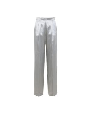 Alberta Ferretti Viscose Pants - Gray