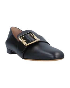 Bally Janelle Calf Leather Loafers - Blue