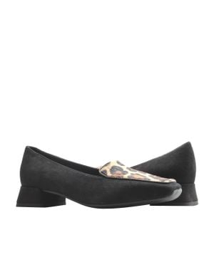Geox Vivyanne Pump/Leopard Casual Shoes D049Mc-021Qs-C9B5P - Black