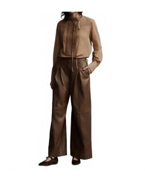 Twp Gabriel Long Sleeve Blouse - Brown