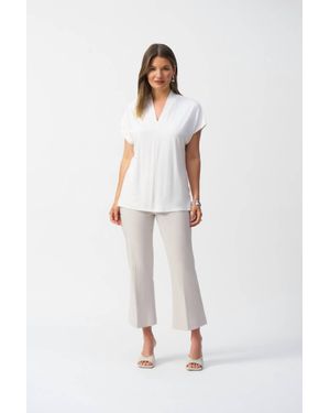 Joseph Ribkoff Ankle Pants - White