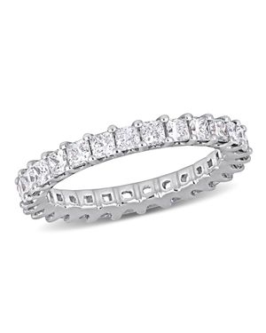 Created Forever 1 7/8Ct Tw Princess-Cut Lab-Grown Diamond Eternity Ring - Metallic