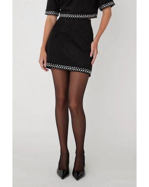 JS71 Zoe Studded Skirt - Black