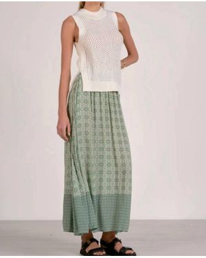 Elan Muse Boho Skirt - Green