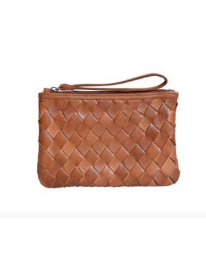 Latico Amal Woven Wristlet - Brown