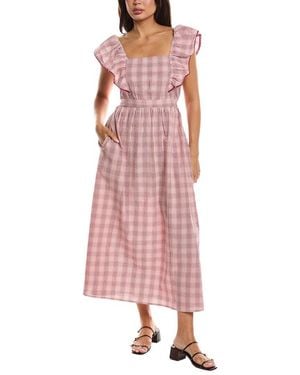 FRNCH Ambre Midi Dress - Pink