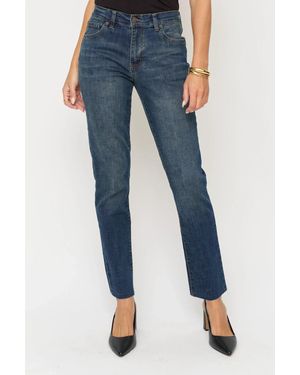 Oliver Logan Crosby Mid Rise Relaxed Taper Jean - Blue