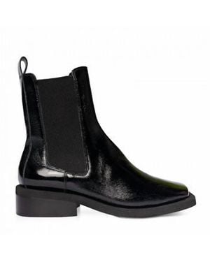 Carrano Urban Edge Patent Leather Boots - Black