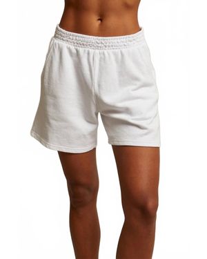 PERFECTWHITETEE Bari French Terry Shorts - White