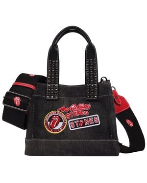 The Rolling Stones Denim Patch Mini Tote - Black