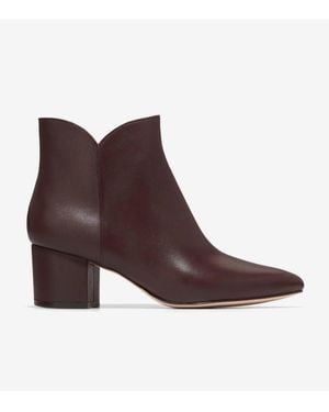 Cole Haan Elyse W29130 Boots 'Sb Madeira Leather Ankle Bootie Zogg2846 - Brown