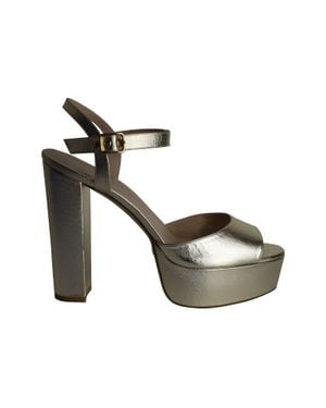 Stuart Weitzman Ryder 95 Platform Sandals - Metallic