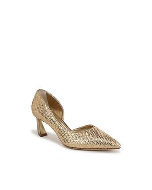 Sarto A-Tawny Pointed-Toe Heels - Metallic