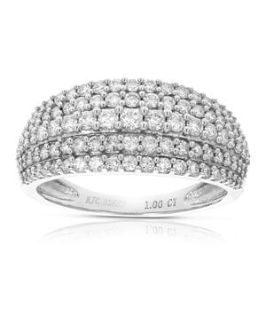 Vir Jewels 1 Cttw Round Lab Grown Diamond Engagement Ring .925 Sterling - Gray
