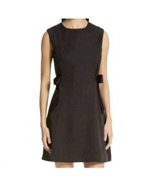 Ted Baker Velvet Bow Skater Mini Dress - Black