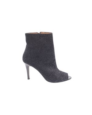 Fratelli Rossetti Metallic Open Toe Pointed Boots - Black