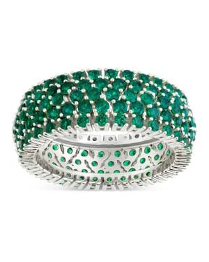 Sterling Forever Sterling Emerald Cz Yvonne Ring - Green